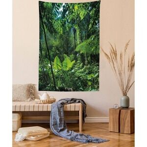 Jungle Forest Tapestry Wall Hanging Tropical Rainforest Decor‎ Art